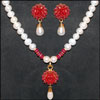 Pearl Set with Fancy Pendant -VJ-4 - Click here to View more details about this Product